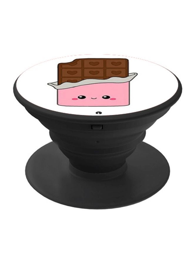 بي بي حامل هاتف بوب سوكيت بطبعة شوكولاتة وردي/بني/أبيض - Image 1