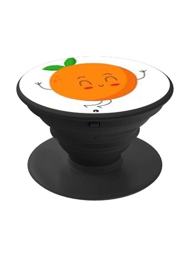 بي بي حامل هاتف بوب سوكيت بطبعة برتقالة أسود / برتقالي / أبيض - Image 1