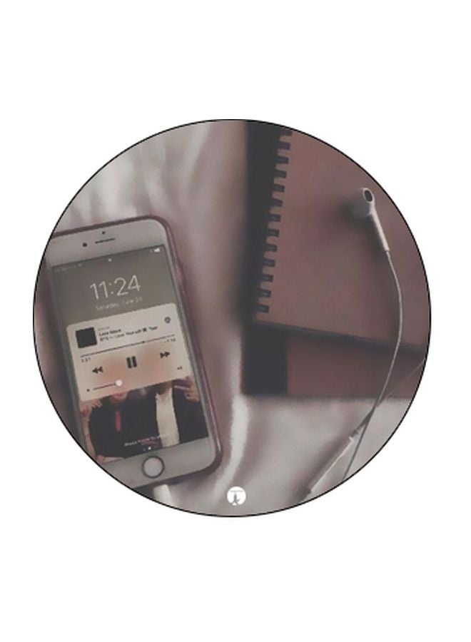 BP Mobile Printed Pop Socket Phone Holder White/Grey/Black - Image 2