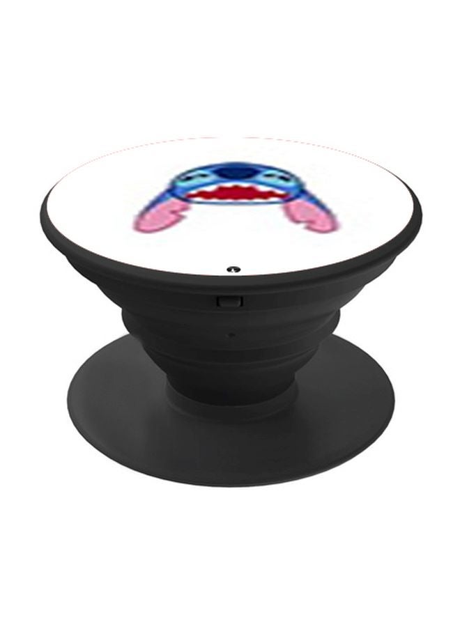 BP Cartoon Printed Pop Socket Phone Holder White/Blue/Black - Image 1
