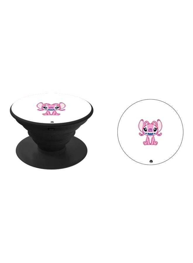 BP Cartoon Printed Pop Socket Phone Holder White/Black/Pink - Image 2