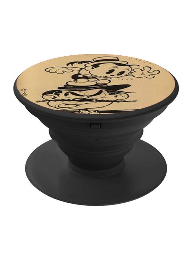 BP Disney Animation Printed Pop Socket Phone Holder Beige/Black - Image 1