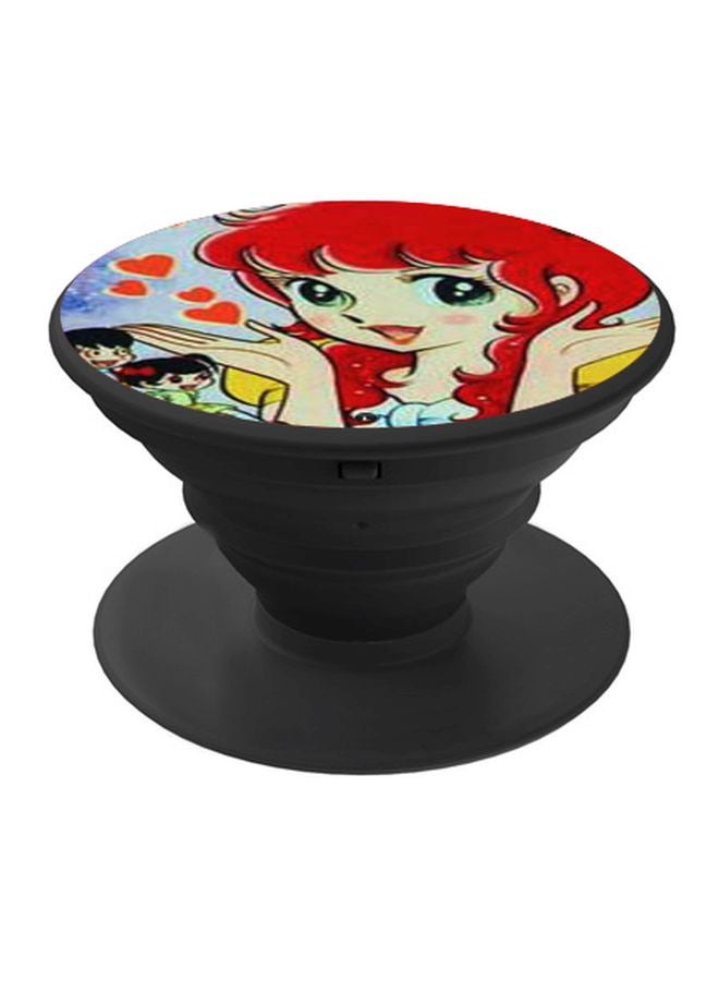 بي بي حامل هاتف بوب سوكيت بطبعة رسوم متحركة على شكل فتاة أحمر / أزرق / أسود - Image 1