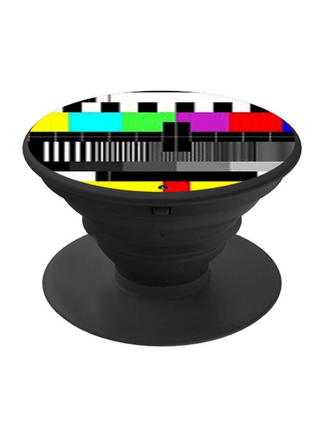 بي بي حامل هاتف بوب سوكيت بطبعة صورة بيانو أسود/أزرق/أبيض - Image 1