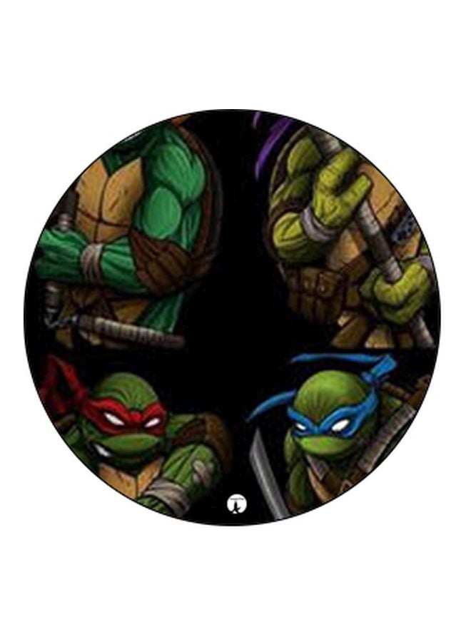 بي بي حامل هاتف على شكل مقبض أصابع منبثق بطبعة رسومات كرتونية أسود/أخضر/بني - Image 2