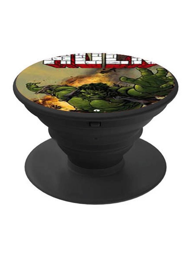 BP Hulk Printed Pop Socket Phone Holder Green/Yellow/White - Image 1