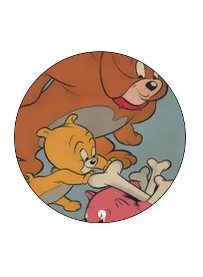 بي بي حامل هاتف على شكل مقبض أصابع منبثق بطبعة رسومات كرتونية بني/ رمادي/ أسود - Image 2