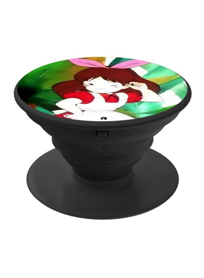 BP Cartoon Printed Pop Socket Phone Holder Green/Red/Black - Image 1