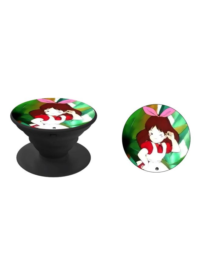 BP Cartoon Printed Pop Socket Phone Holder Green/Red/Black - Image 2