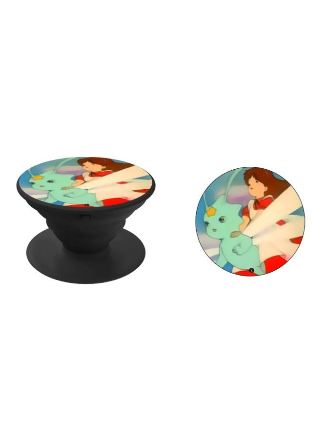 BP Cartoon Printed Pop Socket Phone Holder Green/Red/Black - Image 2
