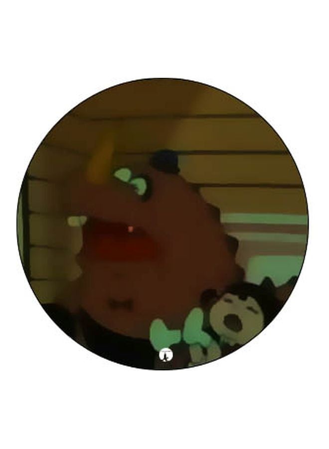 BP Cartoon Rhinoceros Printed Pop Socket Phone Holder Brown/Green/Black - Image 2