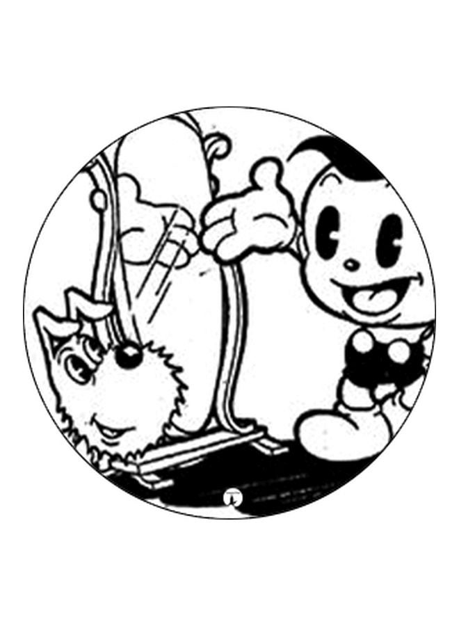 BP Cartoon Printed Pop Socket Phone Holder White/Black - Image 2