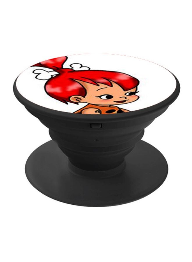 BP The Flinstones Printed Pop Socket Phone Holder Red/Brown/White - Image 1