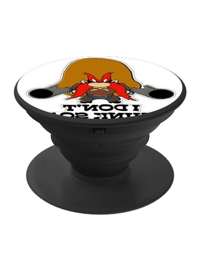 BP Yosemite Sam Printed Pop Socket Phone Holder Black/Red/Brown - Image 1