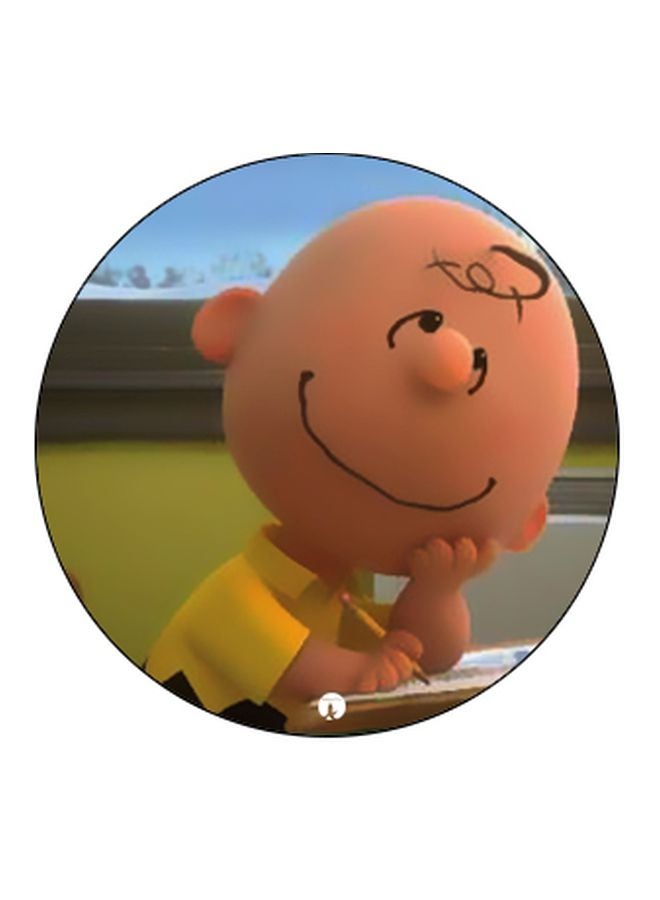 BP Cartoon Printed Pop Socket Phone Holder Black/Peach/Blue - Image 2