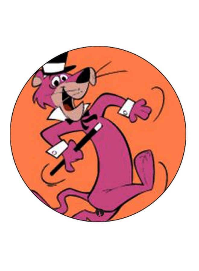 بي بي حامل هاتف على شكل مقبض أصابع منبثق بطبعة رسومات كرتونية أسود/وردي/برتقالي - Image 2