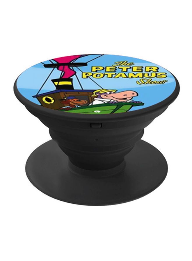 BP Peter Potamus Printed Pop Socket Phone Holder Black/Blue/Yellow - Image 1
