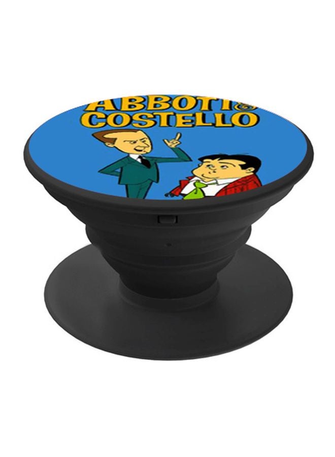 BP Abbott And Costello Printed Pop Socket Phone Holder Black/Blue/Red - Image 1