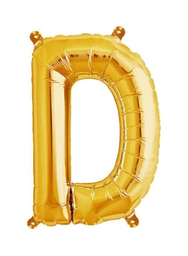 PARTY FUN Alphabet "D" Foil Balloon