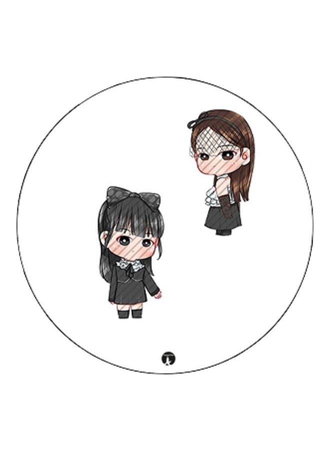 BP Cartoon Printed Pop Socket Phone Holder White/Beige/Brown - Image 2