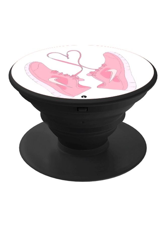 BP Shoes Printed Pop Socket Phone Holder White/Pink - Image 1