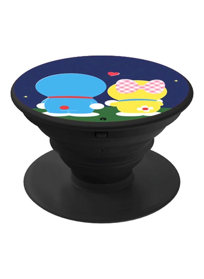 BP Cartoon Printed Pop Socket Phone Holder Blue/Green/Yellow - Image 1