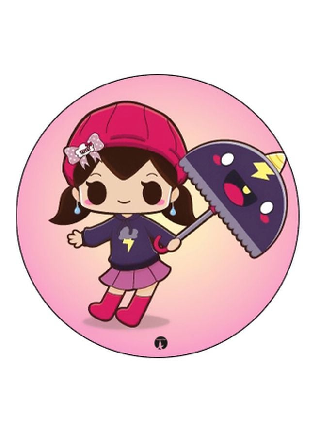 BP Cartoon Printed Pop Socket Phone Holder Pink/Purple/Beige - Image 2