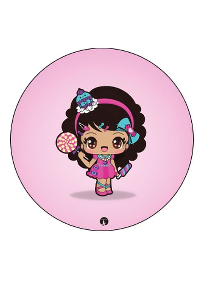 BP Cartoon Printed Pop Socket Phone Holder Pink/Beige/Black - Image 2