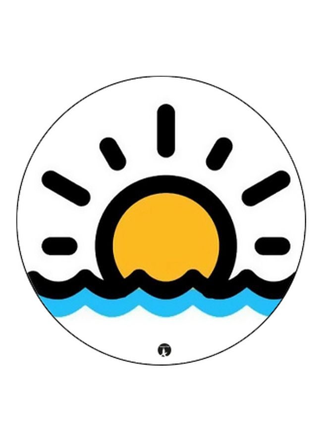 BP Sun Printed Pop Socket Phone Holder White/Black/Yellow - Image 2