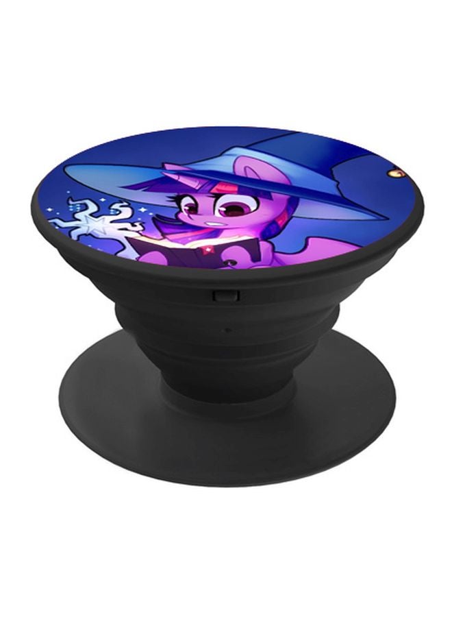 BP Cartoon Printed Pop Socket Phone Holder Blue/Purple/Pink - Image 1