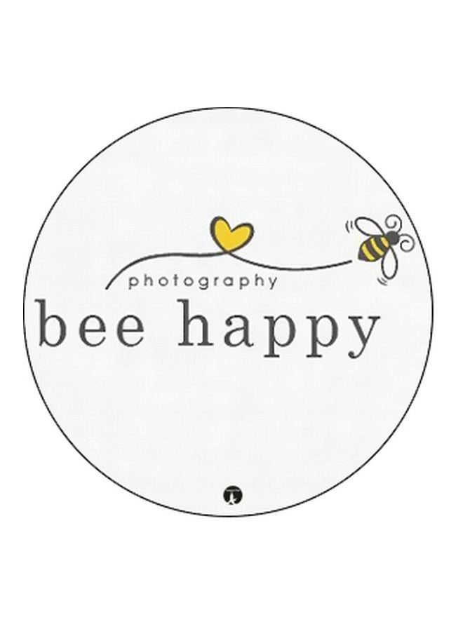 BP Bee Happy Printed Pop Socket Phone Holder White/Yellow/Black - Image 2
