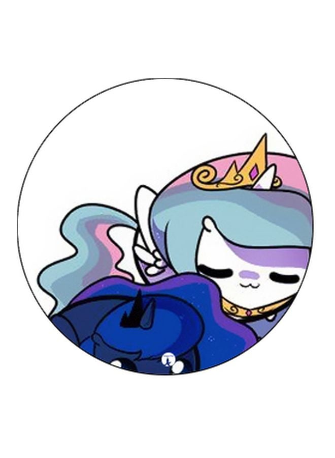 BP Anime Cats Printed Pop Socket Phone Holder Blue/Pink/White - Image 2