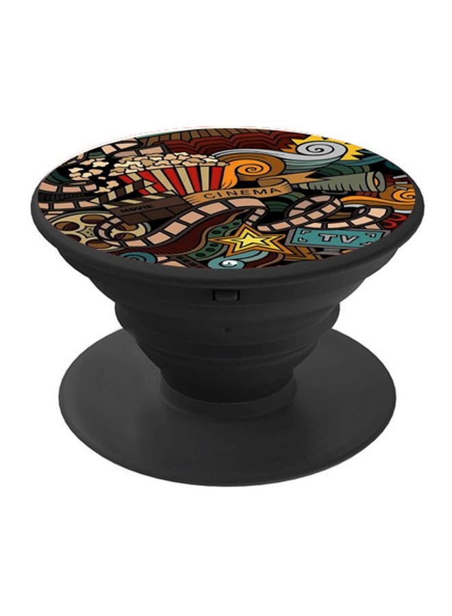 بي بي حامل هاتف بوب سوكيت بطبعة كلمة "Cinema" متعدد الألوان - Image 1