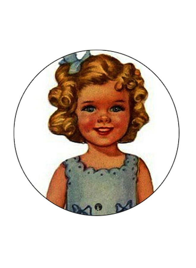 BP Girl Printed Pop Socket Phone Holder White/Blue/Brown - Image 2