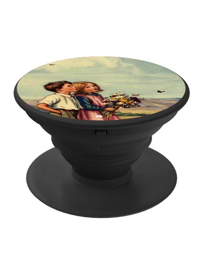 BP Girl And Boy Printed Pop Socket Phone Holder Blue/Pink/Black - Image 1