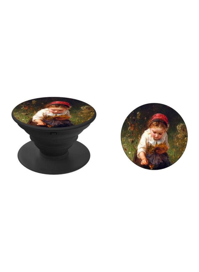 BP Girl Printed Pop Socket Phone Holder Green/White/Blue - Image 2