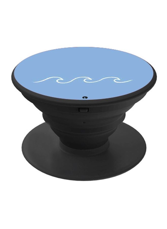 BP Waves Printed Pop Socket Phone Holder Blue/White/Black - Image 1
