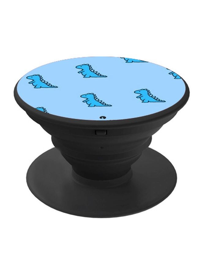 بي بي حامل هاتف على شكل مقبض أصابع منبثق بطبعة رسومات كرتونية أزرق/أزرق سماوي/أسود - Image 1