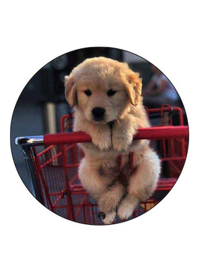 BP Puppy Printed Pop Socket Phone Holder Brown/Red/Black - Image 2