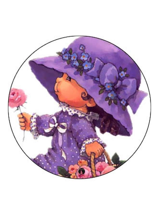 BP Little Girl Printed Pop Socket Phone Holder White/Purple/Black - Image 2