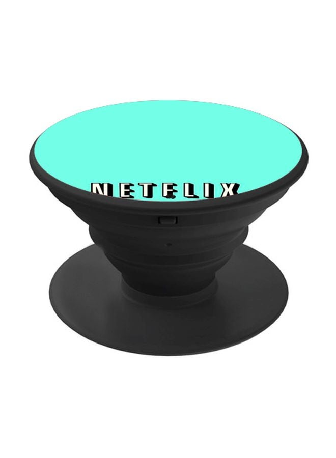 بي بي حامل هاتف بوب سوكيت مزيّن بطبعة "Netflix" أزرق/ أبيض/أحمر - Image 1