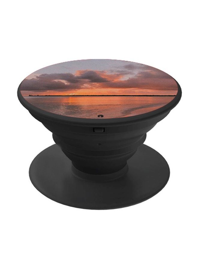 بي بي حامل هاتف بوب سوكيت بطبعة غروب الشمس رمادي/برتقالي/اسود - Image 1