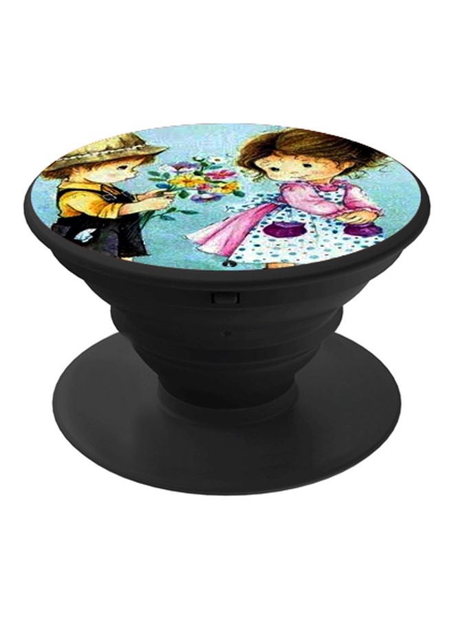 بي بي حامل هاتف بوب سوكيت بطبعة فتاة وولد أزرق/ أبيض/أحمر - Image 1