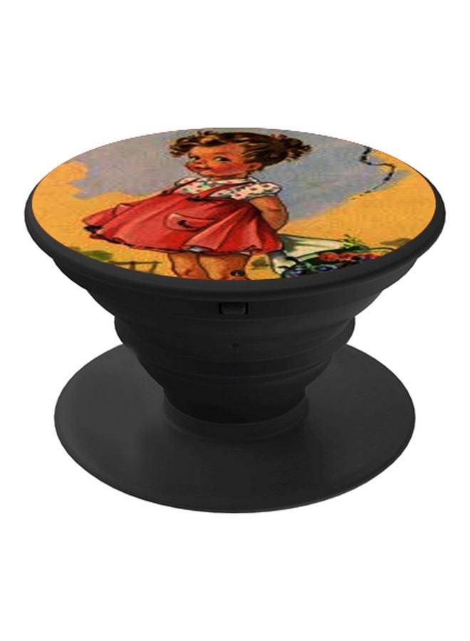BP Child Printed Pop Socket Phone Holder Red/Yellow/Black - Image 1