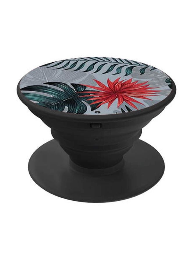 BP Floral Printed Pop Socket Phone Holder Green/Red/Black - Image 1