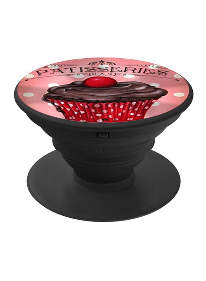 BP Patisseries Printed Pop Socket Phone Holder Pink/Red/Black - Image 1