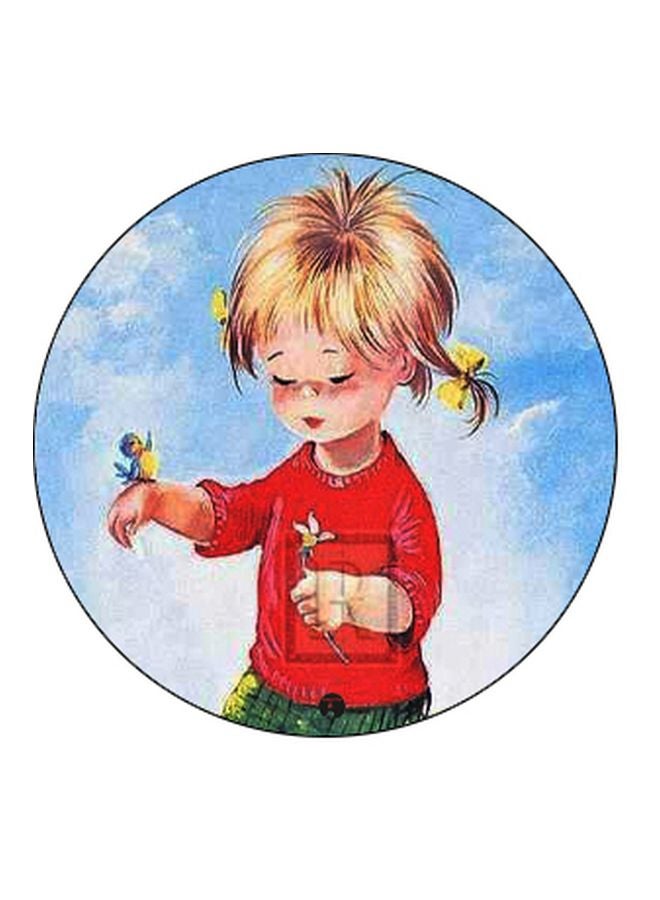 بي بي حامل هاتف بوب سوكيت بطبعة فتاة أزرق/أحمر/أسود - Image 2