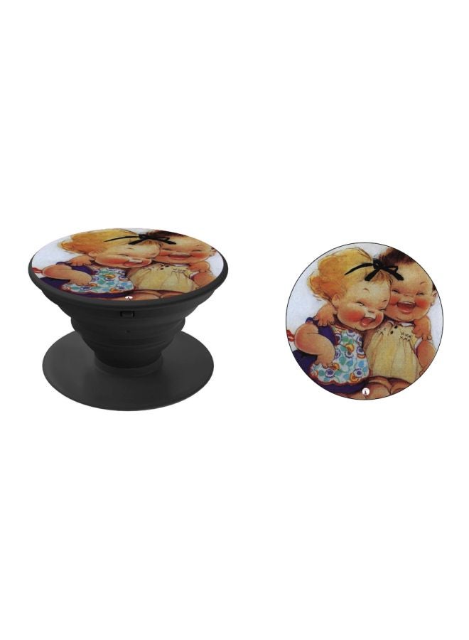 BP Baby Printed Pop Socket Phone Holder Beige/Blue/Black - Image 2