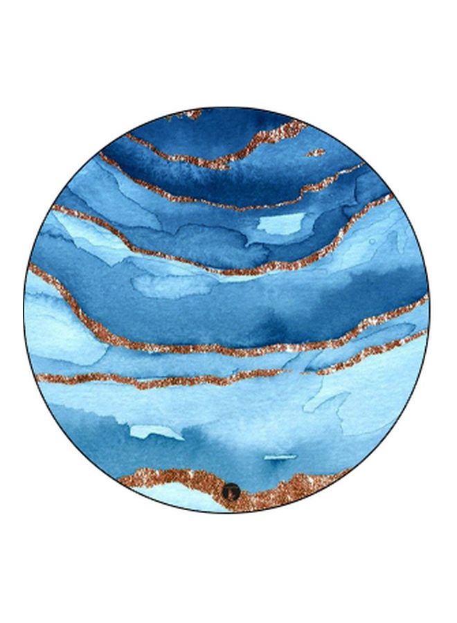 BP Abstract Printed Pop Socket Phone Holder Blue/Gold/Black - Image 2
