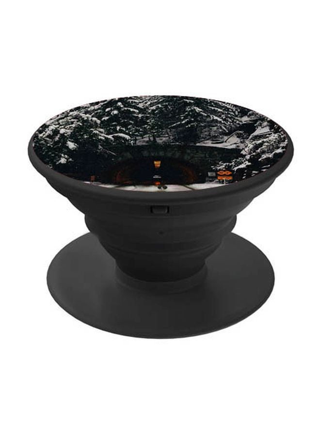 BP Tunnel Printed Pop Socket Phone Holder Black/White - Image 1